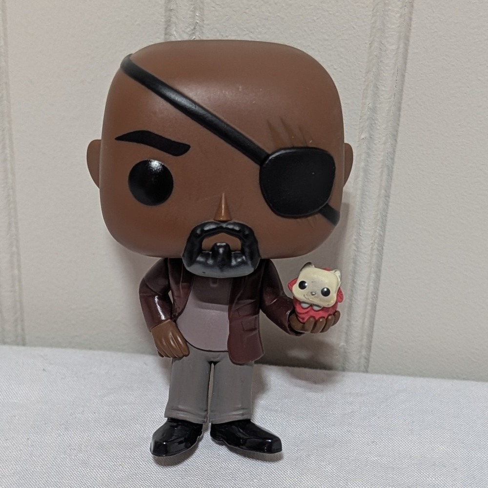 Funko Pop Marvel Nick Fury with Flerken Vinyl Figure 2023 MCU Collectible